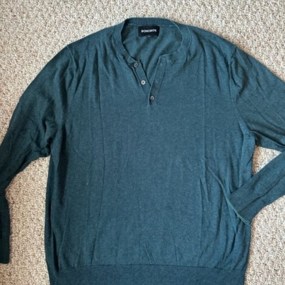 Bonobos 3 Button Crew Neck Sweater - Picture 1 of 2